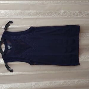 Athleta Oxygen Tank Top Navy Blue Women's Size S Sleeveless Workout